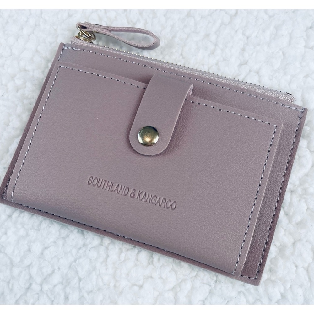 (NWOT) SOUTHLAND & KANGAROO • Dusty Lavender Vegan Leather Mini Wallet - Picture 3 of 10